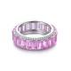 Ruif Jewelry Classic Design S925 Silver 5.51ct Lab Grown Sapphire Ring Pink Color Wedding Bands ring Ruif Jewelry Classic Design S925 Silver 5.51ct Lab Grown Sapphire Ring Pink Color Wedding Bands ring