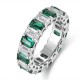 Ruif Jewelry Classic Design S925 Silver 2.59ct Lab Grown Emerald/Ruby/Royal Blue Sapphire Ring Wedding Bands Ruif Jewelry Classic Design S925 Silver 2.59ct Lab Grown Emerald/Ruby/Royal Blue Sapphire Ring Wedding Bands