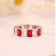 Ruif Jewelry Classic Design S925 Silver 2.59ct Lab Grown Emerald/Ruby/Royal Blue Sapphire Ring Wedding Bands Ruif Jewelry Classic Design S925 Silver 2.59ct Lab Grown Emerald/Ruby/Royal Blue Sapphire Ring Wedding Bands