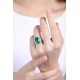 Ruif Jewelry Classic Design S925 Silver 5.59ct Lab Grown Emerald Ring Wedding Bands Ruif Jewelry Classic Design S925 Silver 5.59ct Lab Grown Emerald Ring Wedding Bands