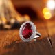 Ruif Jewelry Classic Design S925 Silver 8.18ct Lab Grown Ruby Ring Wedding Bands Ruif Jewelry Classic Design S925 Silver 8.18ct Lab Grown Ruby Ring Wedding Bands