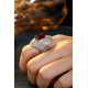 Ruif Jewelry Classic Design S925 Silver 8.965ct Lab Grown Ruby Ring Wedding Bands Ruif Jewelry Classic Design S925 Silver 8.965ct Lab Grown Ruby Ring Wedding Bands