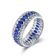 Ruif Jewelry Classic Design S925 Silver 2.18ct Lab Grown Sapphire Ring Wedding Bands ring