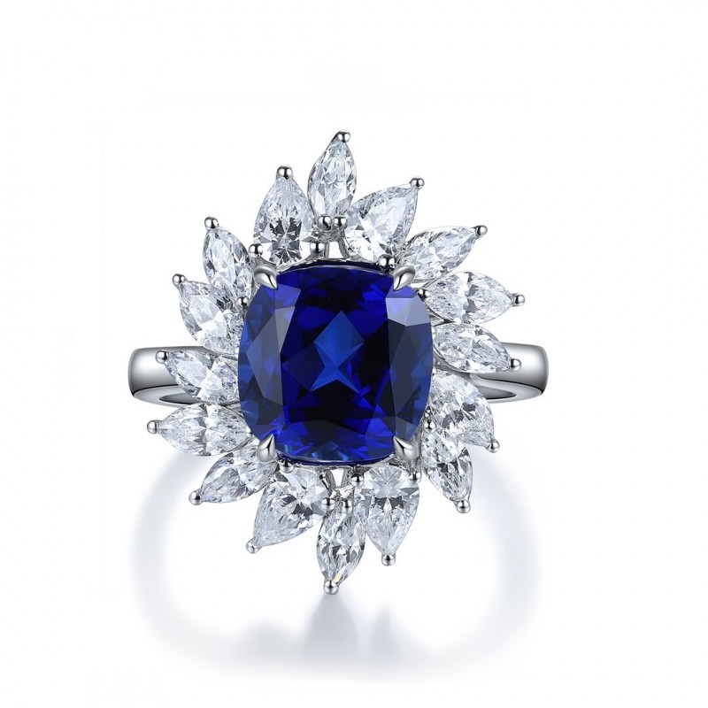 Ruif Jewelry Classic Design S925 Silver 2.58ct Lab Grown Ruby And Royal Blue Sapphire Ring Wedding Bands Ruif Jewelry Classic Design S925 Silver 2.58ct Lab Grown Ruby And Royal Blue Sapphire Ring Wedding Bands