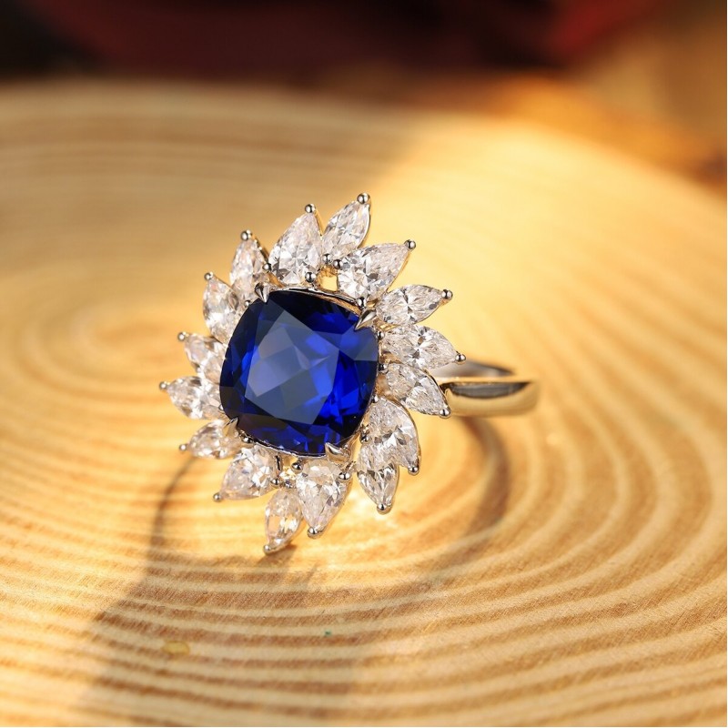 Ruif Jewelry Classic Design S925 Silver 2.58ct Lab Grown Ruby And Royal Blue Sapphire Ring Wedding Bands Ruif Jewelry Classic Design S925 Silver 2.58ct Lab Grown Ruby And Royal Blue Sapphire Ring Wedding Bands