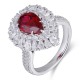 Ruif Jewelry Classic Design S925 Silver 2.83ct Lab Grown Ruby Ring Wedding Bands Ruif Jewelry Classic Design S925 Silver 2.83ct Lab Grown Ruby Ring Wedding Bands