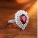 Ruif Jewelry Classic Design S925 Silver 2.83ct Lab Grown Ruby Ring Wedding Bands Ruif Jewelry Classic Design S925 Silver 2.83ct Lab Grown Ruby Ring Wedding Bands