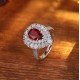 Ruif Jewelry Classic Design S925 Silver 2.83ct Lab Grown Ruby Ring Wedding Bands Ruif Jewelry Classic Design S925 Silver 2.83ct Lab Grown Ruby Ring Wedding Bands