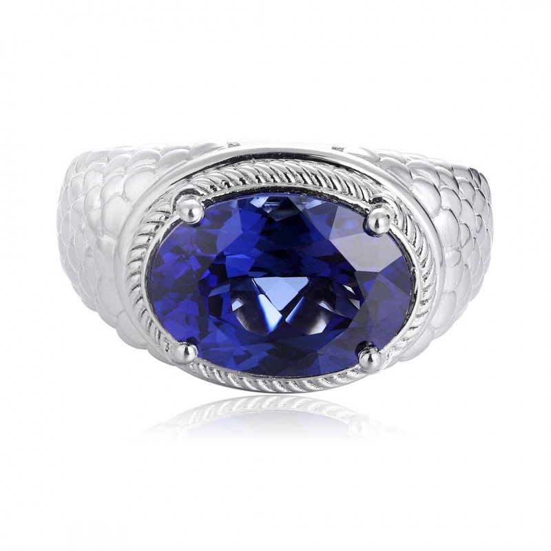 Ruif Jewelry Classic Design S925 Silver 7.96ct Lab Grown Sapphire Ring Wedding Bands ring Ruif Jewelry Classic Design S925 Silver 7.96ct Lab Grown Sapphire Ring Wedding Bands ring