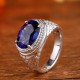Ruif Jewelry Classic Design S925 Silver 7.96ct Lab Grown Sapphire Ring Wedding Bands ring Ruif Jewelry Classic Design S925 Silver 7.96ct Lab Grown Sapphire Ring Wedding Bands ring