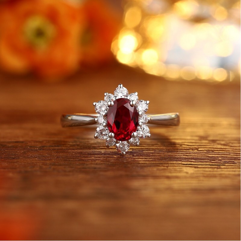 Ruif Jewelry Classic Design S925 Silver 1.14ct Lab Grown Ruby Ring Wedding Bands Ruif Jewelry Classic Design S925 Silver 1.14ct Lab Grown Ruby Ring Wedding Bands