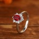 Ruif Jewelry Classic Design S925 Silver 1.14ct Lab Grown Ruby Ring Wedding Bands Ruif Jewelry Classic Design S925 Silver 1.14ct Lab Grown Ruby Ring Wedding Bands