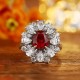 Ruif Jewelry Classic Design S925 Silver 2.66ct Lab Grown Ruby Ring Wedding Bands Ruif Jewelry Classic Design S925 Silver 2.66ct Lab Grown Ruby Ring Wedding Bands