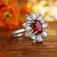 Ruif Jewelry Classic Design S925 Silver 2.66ct Lab Grown Ruby Ring Wedding Bands Ruif Jewelry Classic Design S925 Silver 2.66ct Lab Grown Ruby Ring Wedding Bands