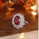 Ruif Jewelry Classic Design S925 Silver 6.15ct Lab Grown Ruby Ring Wedding Bands Ruif Jewelry Classic Design S925 Silver 6.15ct Lab Grown Ruby Ring Wedding Bands