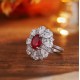 Ruif Jewelry Classic Design S925 Silver 3.63ct Lab Grown Ruby Ring Wedding Bands Ruif Jewelry Classic Design S925 Silver 3.63ct Lab Grown Ruby Ring Wedding Bands