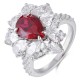 Ruif Jewelry Classic Design S925 Silver 2.56ct Lab Grown Ruby Ring Wedding Bands Ruif Jewelry Classic Design S925 Silver 2.56ct Lab Grown Ruby Ring Wedding Bands