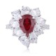 Ruif Jewelry Classic Design S925 Silver 2.56ct Lab Grown Ruby Ring Wedding Bands Ruif Jewelry Classic Design S925 Silver 2.56ct Lab Grown Ruby Ring Wedding Bands
