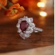 Ruif Jewelry Classic Design S925 Silver 2.56ct Lab Grown Ruby Ring Wedding Bands Ruif Jewelry Classic Design S925 Silver 2.56ct Lab Grown Ruby Ring Wedding Bands
