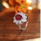 Ruif Jewelry Classic Design S925 Silver 2.56ct Lab Grown Ruby Ring Wedding Bands Ruif Jewelry Classic Design S925 Silver 2.56ct Lab Grown Ruby Ring Wedding Bands