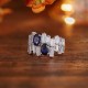 Ruif Jewelry Classic Design S925 Silver 2.1ct Lab Grown Sapphire Ring Wedding Bands Ruif Jewelry Classic Design S925 Silver 2.1ct Lab Grown Sapphire Ring Wedding Bands