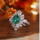 Ruif Jewelry Classic Design S925 Silver 2.44ct Lab Grown Emerald Ring Wedding Bands Ruif Jewelry Classic Design S925 Silver 2.44ct Lab Grown Emerald Ring Wedding Bands