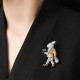 Ruif Jewelry 30x56mm Mr.Rabbit Brooch S925 Silver Cubic Zircona Brooch Fashion Jewelry Ruif Jewelry 30x56mm Mr.Rabbit Brooch S925 Silver Cubic Zircona Brooch Fashion Jewelry