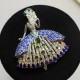 Ruif Jewelry 53x69mm Dancing Girl Brooch S925 Silver Cubic Zircona Brooch Fashion Jewelry