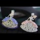 Ruif Jewelry 53x69mm Dancing Girl Brooch S925 Silver Cubic Zircona Brooch Fashion Jewelry Ruif Jewelry 53x69mm Dancing Girl Brooch S925 Silver Cubic Zircona Brooch Fashion Jewelry