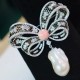 Ruif Jewelry Baroque Pearl Bow Brooch S925 Silver Brooch Women Jewelry Cubic Zircona Gemstone Fashion Jewelry Ruif Jewelry Baroque Pearl Bow Brooch S925 Silver Brooch Women Jewelry Cubic Zircona Gemstone Fashion Jewelry