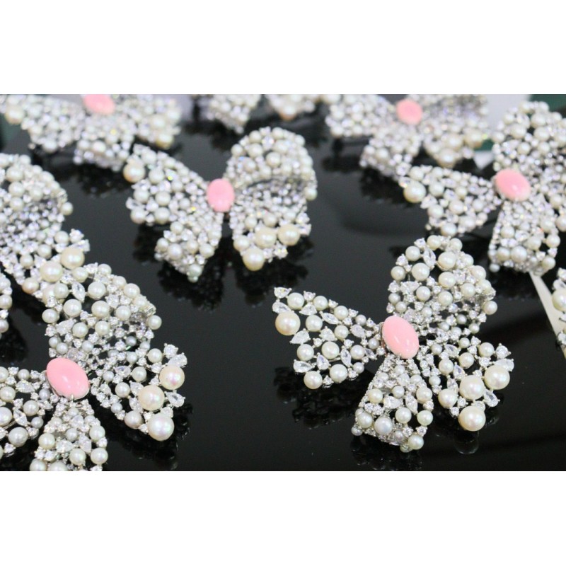 Ruif Jewelry Pearl Bow Brooch S925 Silver Brooch Women Jewelry Cubic Zircona Gemstone Fashion Jewelry Ruif Jewelry Pearl Bow Brooch S925 Silver Brooch Women Jewelry Cubic Zircona Gemstone Fashion Jewelry