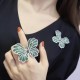Ruif Jewelry 43x60mm Green/Pink/Blue Butterfly Brooch S925 Silver Brooch Cubic Zircona Gemstone Fashion Jewelry Ruif Jewelry 43x60mm Green/Pink/Blue Butterfly Brooch S925 Silver Brooch Cubic Zircona Gemstone Fashion Jewelry