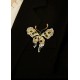 Ruif Jewelry 70x77mm Green Butterfly Brooch S925 Silver Brooch Cubic Zircona Gemstone Fashion Jewelry