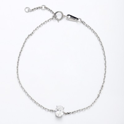 Ruif Jewelry Customized PT950 Platinum 0.5ct Lab Grown Diamond Eternity Bracelet Engagement  for Women Fine Jewelry