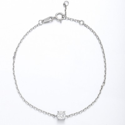 Ruif Jewelry Customized PT950 Platinum 0.510ct Lab Grown Diamond Eternity Bracelet Engagement  for Women Fine Jewelry.
