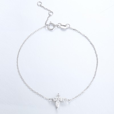 Ruif Jewelry Customized PT950 Platinum 0.25ct Lab Grown Diamond Eternity Bracelet Engagement  for Women Fine Jewelry.