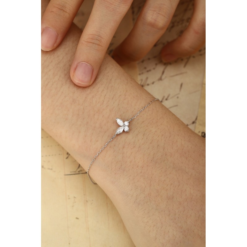 Ruif Jewelry Customized PT950 Platinum 0.25ct Lab Grown Diamond Eternity Bracelet Engagement  for Women Fine Jewelry.