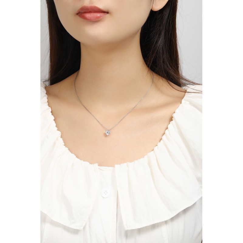 Ruif Jewelry PT950 platinum 0.33ct Lab Grown Diamond Pendant(not include the chain) Jewelry for Party Gift