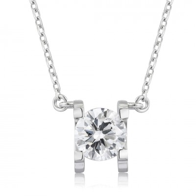 Ruif Jewelry PT950 platinum 1.00ct Lab Grown Diamond Pendant(not include the chain) Jewelry for Party Gift
