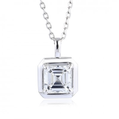 Ruif Jewelry PT950 platinum 1.08ct Lab Grown Diamond Pendant(not include the chain) Jewelry for Party Gift