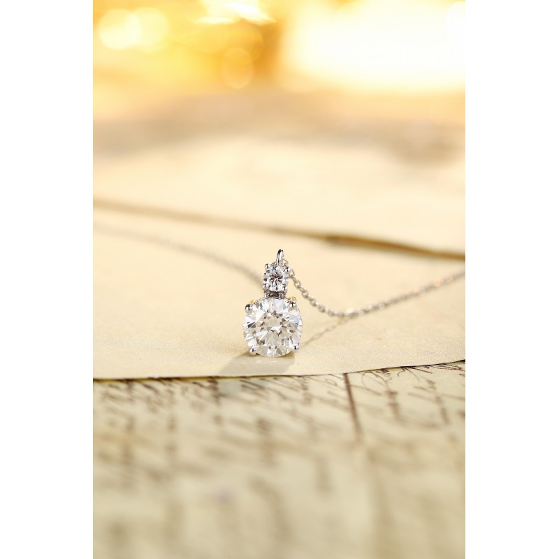 Ruif Jewelry PT950 platinum 1.08ct Lab Grown Diamond Pendant(not include the chain) Jewelry for Party