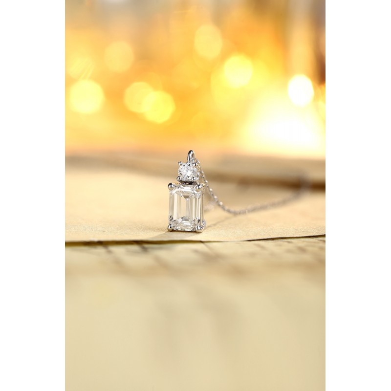 Ruif Jewelry PT950 platinum 1.03ct Lab Grown Diamond Pendant(not include the chain) Jewelry for Party