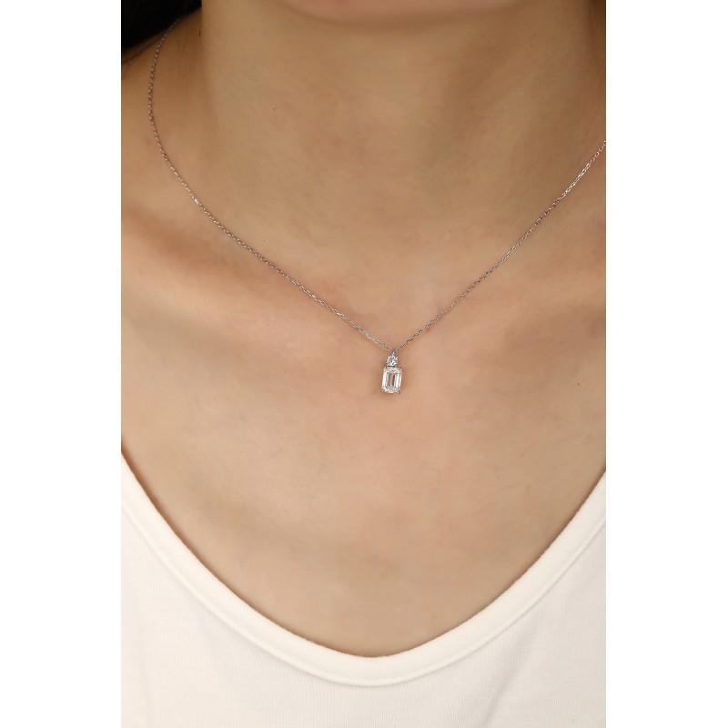Ruif Jewelry PT950 platinum 1.03ct Lab Grown Diamond Pendant(not include the chain) Jewelry for Party