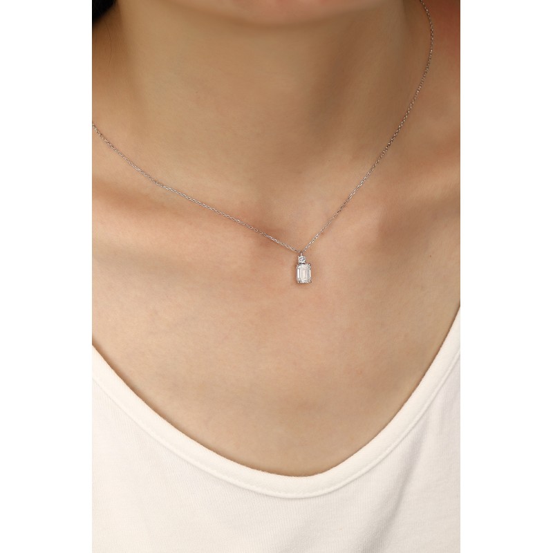 Ruif Jewelry PT950 platinum 1.03ct Lab Grown Diamond Pendant(not include the chain) Jewelry for Party