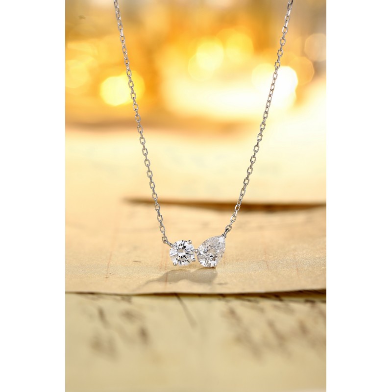 Ruif Jewelry PT950 platinum 0.51ct Lab Grown Diamond Pendant(not include the chain) Jewelry for Party Gift