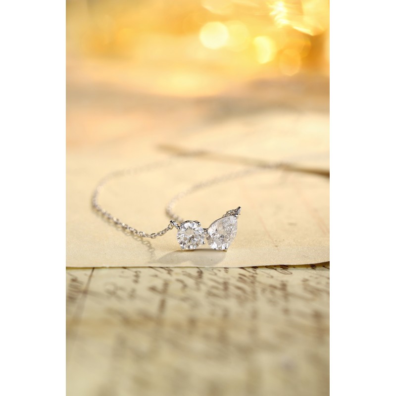Ruif Jewelry PT950 platinum 0.51ct Lab Grown Diamond Pendant(not include the chain) Jewelry for Party Gift