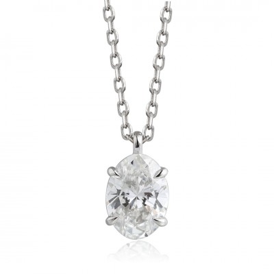 Ruif Jewelry PT950 platinum 1.05ct Lab Grown Diamond Pendant(not include the chain) Jewelry for Party Gift