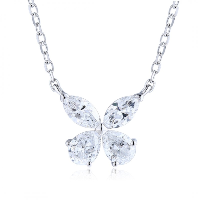 Ruif Jewelry PT950 platinum 0.24ct Lab Grown Diamond Pendant(not include the chain) Jewelry for Party Gift