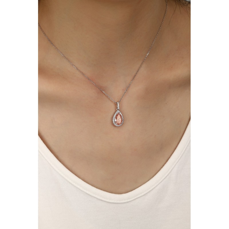 Ruif Jewelry PT950 platinum 2.32ct Pink Lab Grown Diamond Pendant(not include the chain) Jewelry for Party Gift
