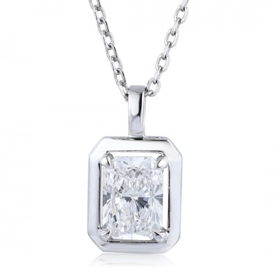 Ruif Jewelry PT950 platinum 1.03ct Lab Grown Diamond Pendant(not include the chain) Jewelry for Party Gift